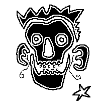 skull with crown and star